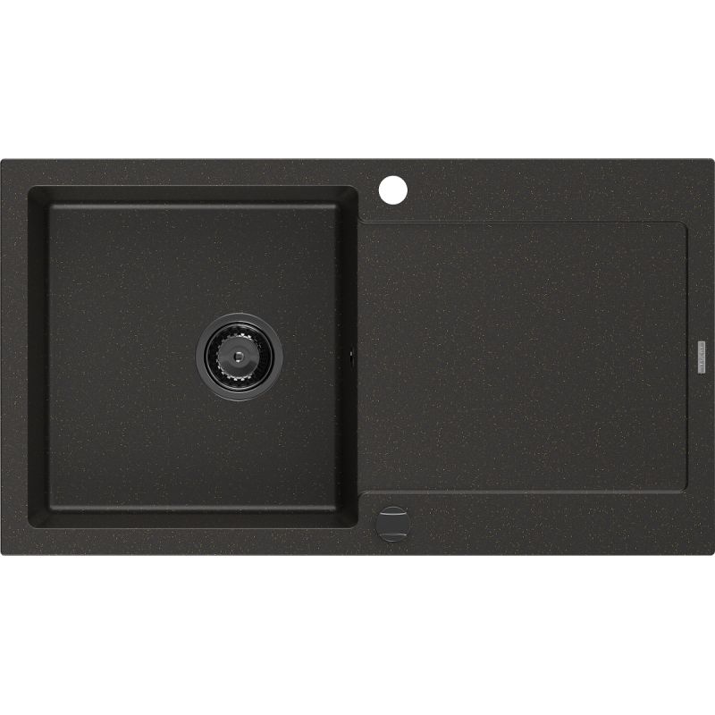 Zlewozmywak granitowy wpuszczany Mexen Leo 1-komorowy szary 900x500 mm - 6501901010-71-G 1 szt.