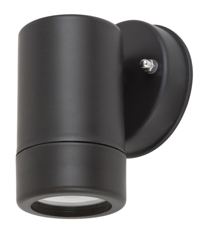 Kinkiet ścienny zewnętrzny Rabalux Medina czarny matowy-przezroczysty 1 x GU10 x IP44 wym: 12 x 8 x 9 cm - 1 szt.