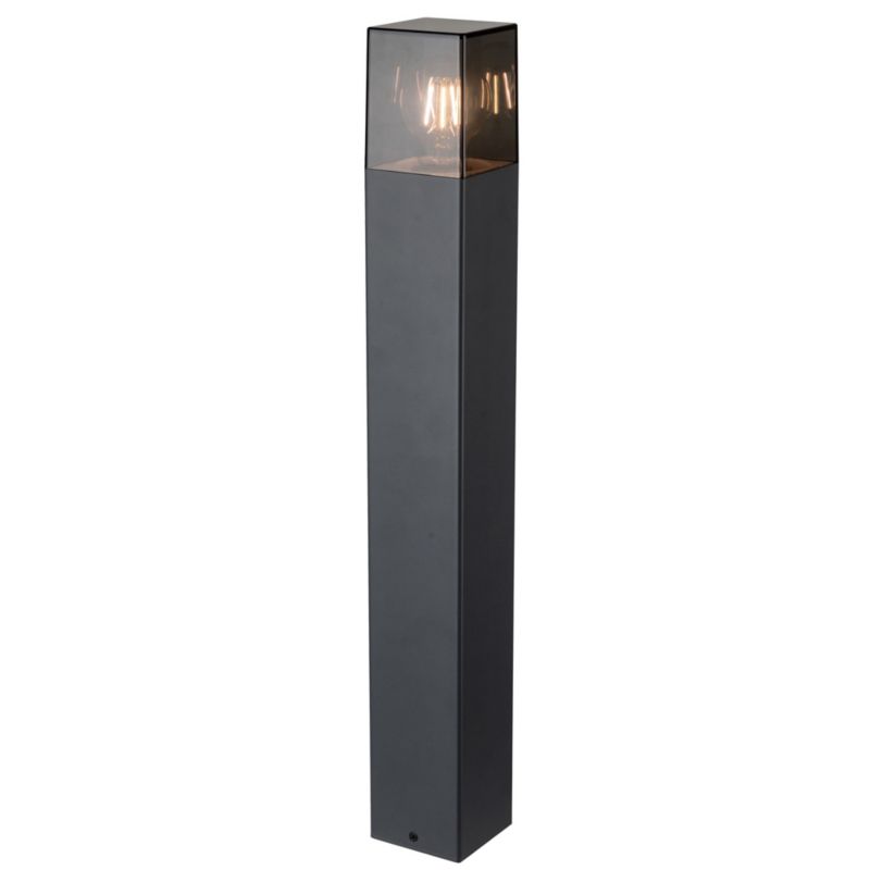 Lampa ogrodowa LED XUDO 80cm Stojąca E27 IP44 Czarna Kwadratowa 1 szt.