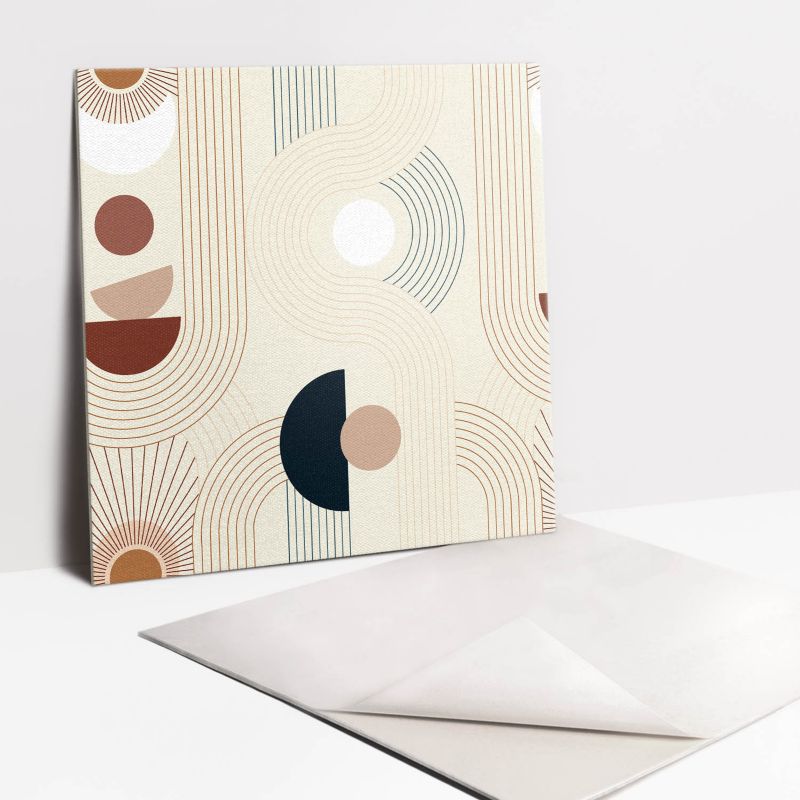 Kafelki samoprzylepne Tulup 30x30 cm Boho geometryczne kształty 9 szt.