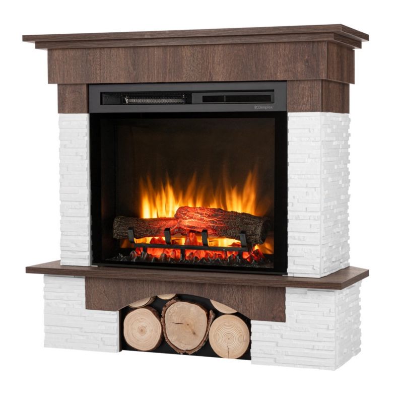 Kominek elektryczny Warmtec Porto narożny 23" XHD 1400W funkcja ogrzewania orzech 1 szt.