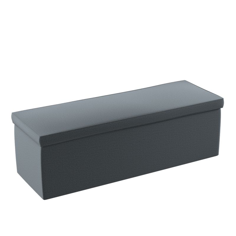 Skrzynia tapicerowana Dekoria 90 x 40 x 40 cm grafitowy welwet 1 szt.