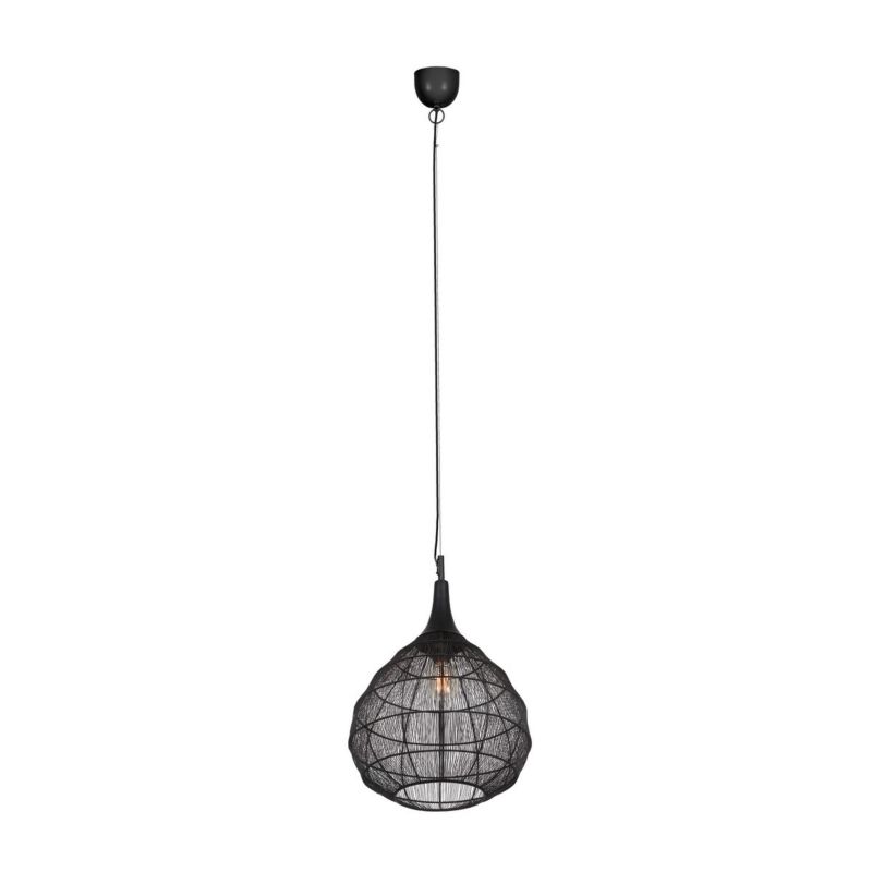 Lampa wisząca Trio Soraya 7450 czarna industrialna 1xE27 x 1 szt.