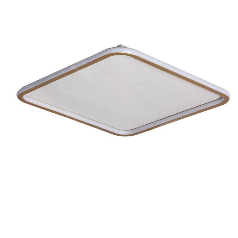 Plafon sufitowy nowoczesny Abruzzo Cerchio złoto-biały LED 40W 3000K-6000K 2700 lm IP20 wym: 6 x 61 x 61 cm metal - 1 szt.