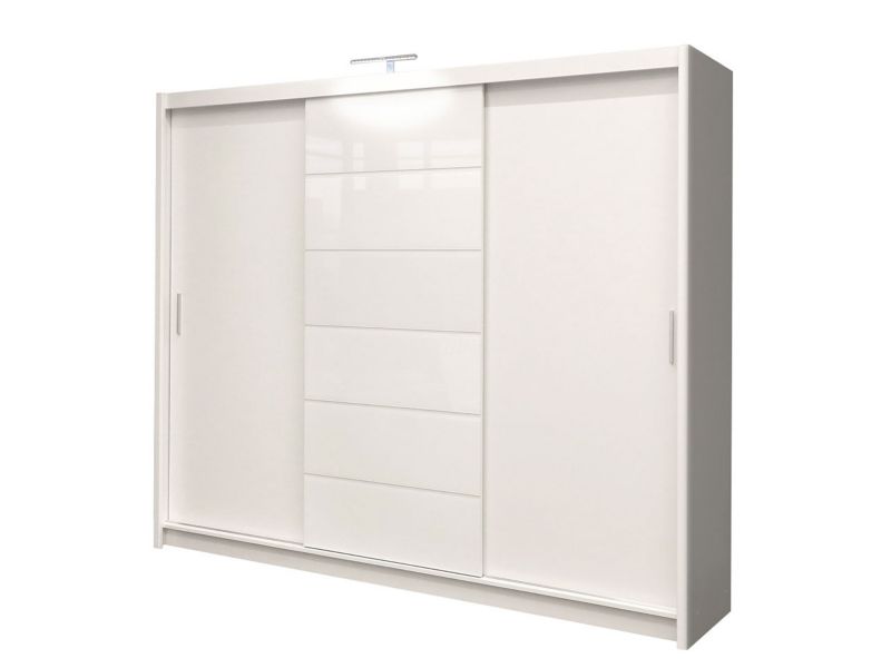 Szafa MIRJAN 24 Malibu LED biały/szkło 1 szt.