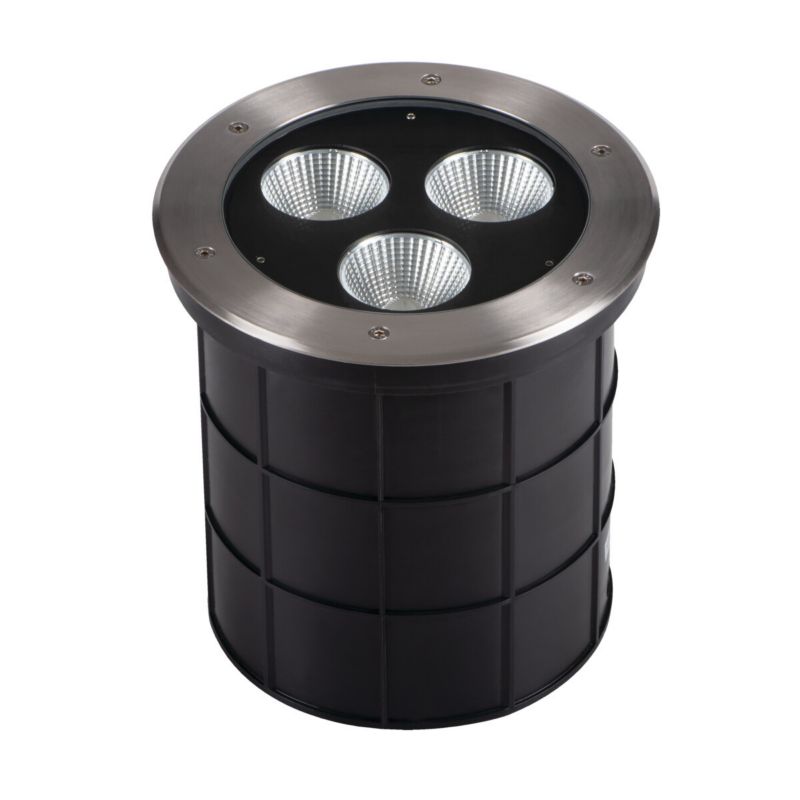 Lampa gruntowa najazdowa Kanlux Turro czarna-srebrna LED 45W 4000K 3600lm IP67 wym: 26 x 26 x 26 cm aluminium - 1 szt.