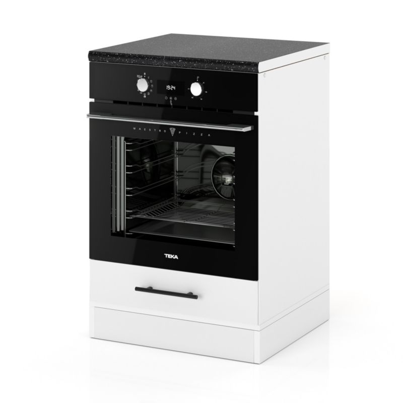 Szafka Kuchenna Hurtownia-Mebli Stojąca Do zabudowy piekarnika D60P sPremium 60cm Biały Mat Biały Mat 60x52x85 cm 1szt.