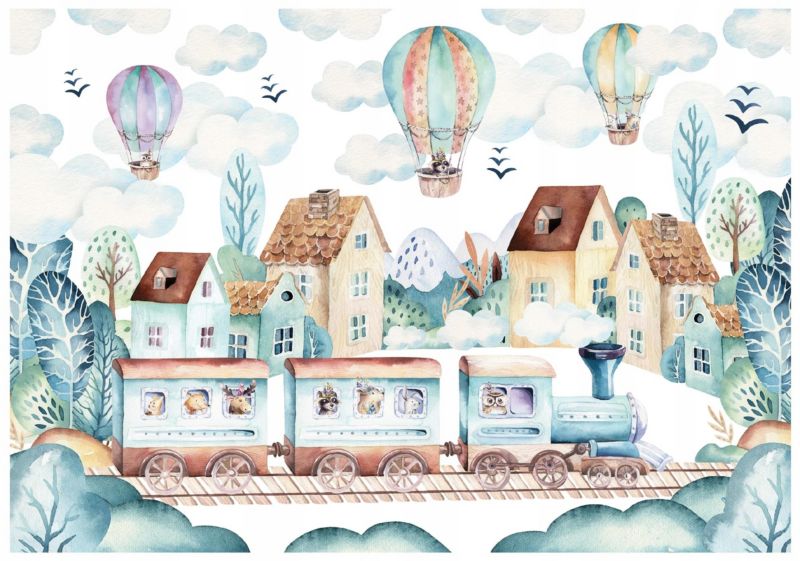 Fototapeta Na Flizelinie WALLARENA 400x280 cm Tapeta Dla Dzieci Skandynawska 1 szt.