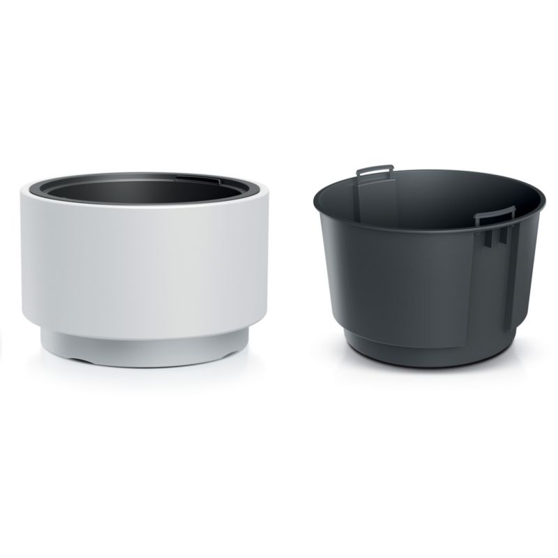 Doniczka EDANTI Ogrodowa 29,8 cm Okrągła Na Taras Do Domu Biała 1 szt.