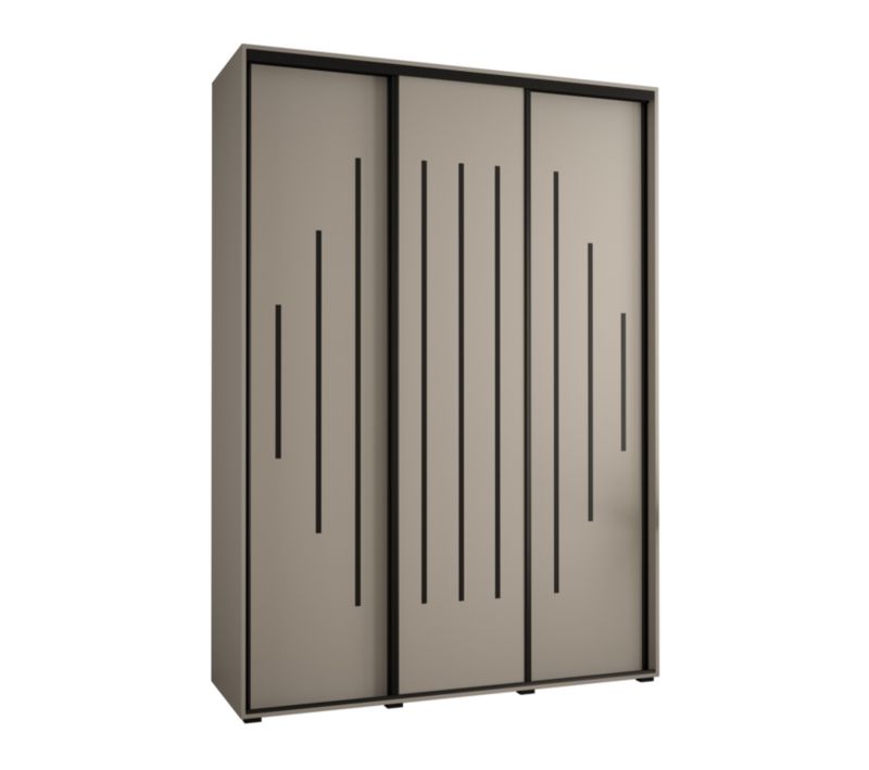 Szafa przesuwna Abiks 45 wysoka Dakota 12 180 kaszmir+kaszmir+czar 1 szt