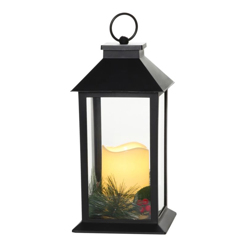 Ozdoba led latarenka czarna