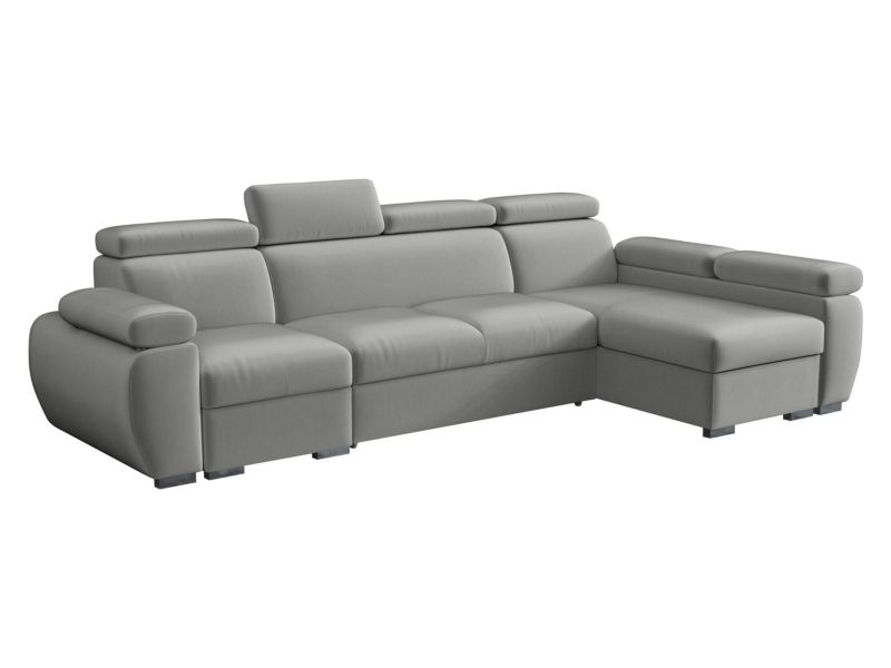 Narożnik z funkcją spania MIRJAN 24 Boston LCP prawy 1P(65)+2R+LCP jasny szary 1 szt.