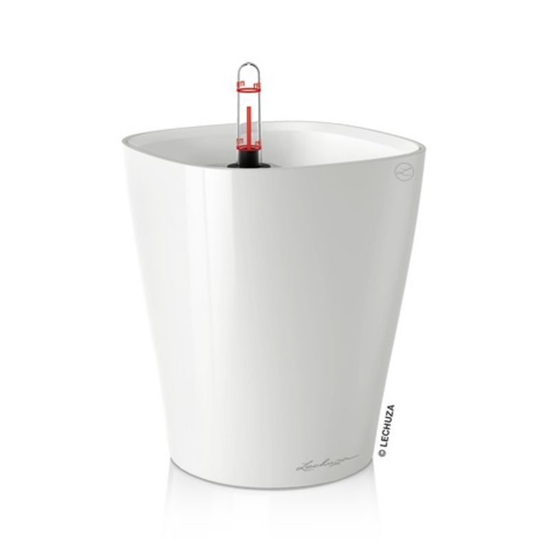 Doniczka Lechuza Do Domu Ogrodu Deltini Biały Połysk 1 szt