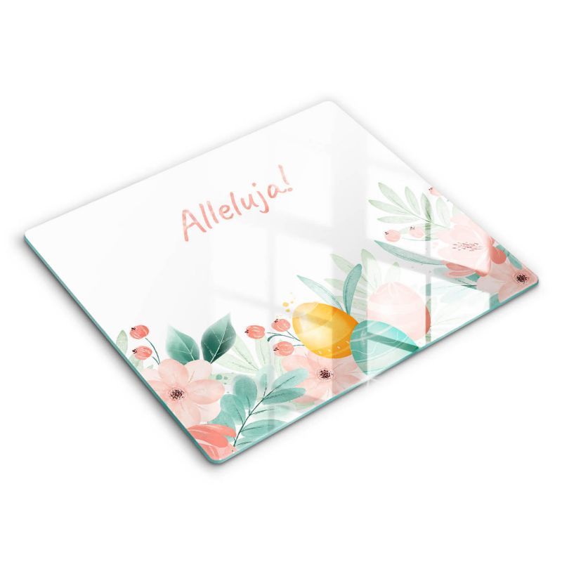 Szklana deska do krojenia Wallfluent 60x52 cm Motyw Świąteczny Alleluja 1 szt.