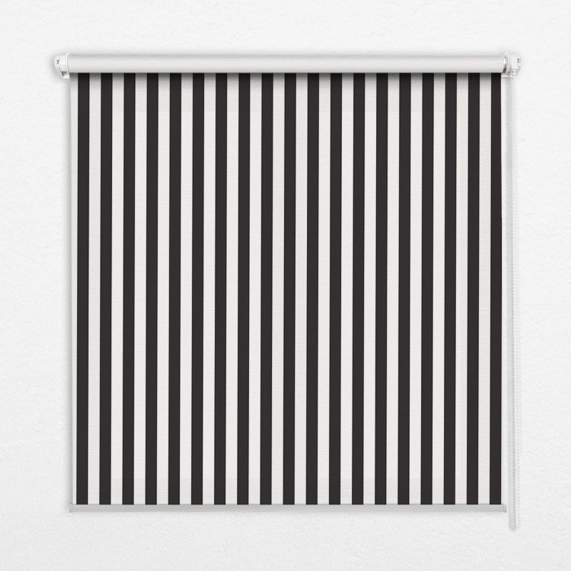 Roleta do salonu Tulup 100x100 cm Czarno Białe Paski 1 szt.