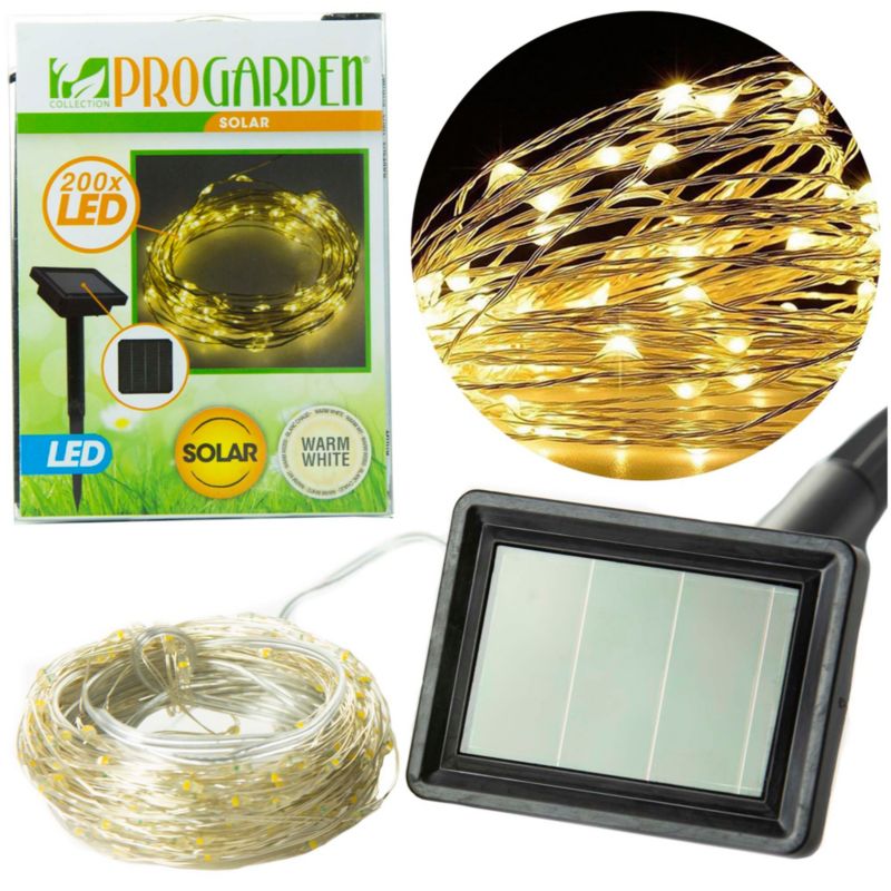 Lampki Solarne Ogrodowe EDANTI 12 m 200 LED 1 szt.