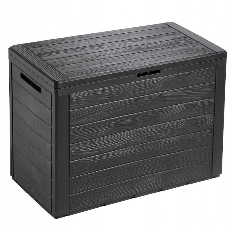 Skrzynia Ogrodowa FEINZ Skrzynka Balkonowa Kufer 190L Do Ogrodu Balkon Taras Antracyt 1 Szt.