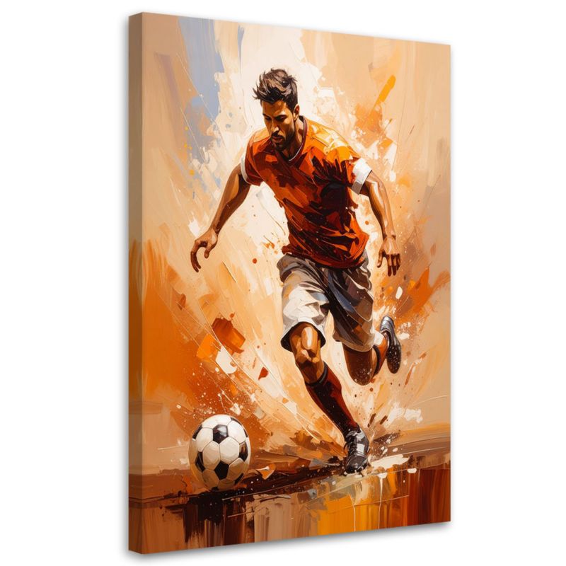 Obraz nowoczesny do pokoju chłopca Feeby Piłkarz w akcji 60x90cm 1szt