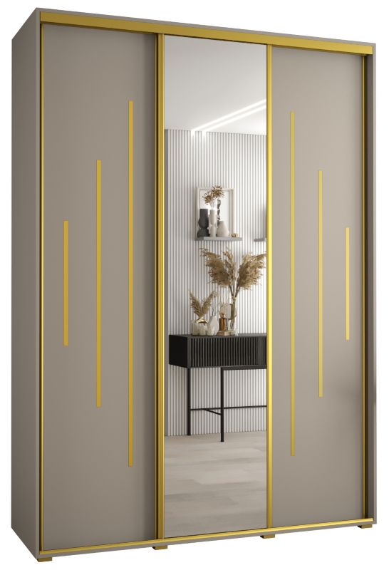 Szafa przesuwna Abiks 45 wysoka Dakota 13 180 kaszmir+kaszmir+złot 1 szt