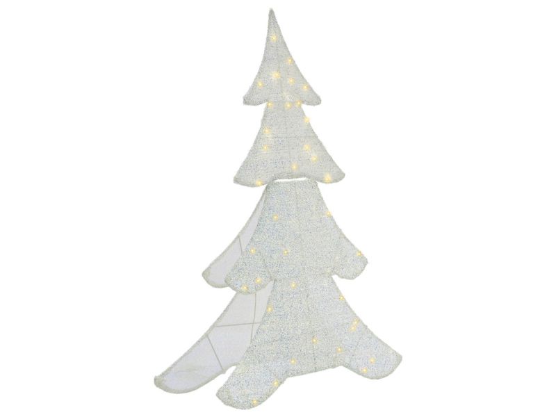 Dekoracja ogrodowa LED Edasjon Choinka 95 cm Biały 1 szt.