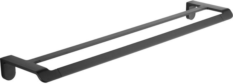 Podwójny drążek na ręcznik Mexen Lea czarny 63 cm 2 szt.