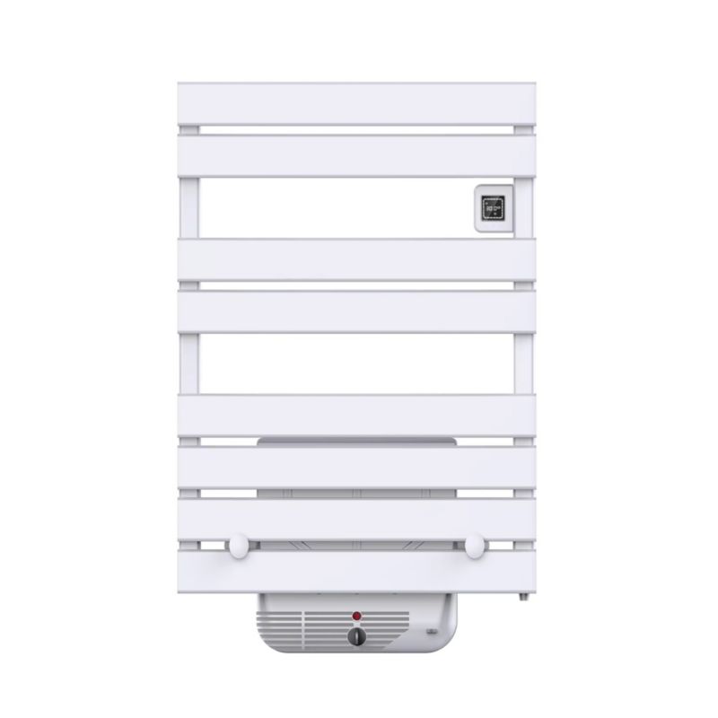 Grzejnik elektryczny Sannover Omiros płaska 1300 W ścienna z dmuchaw biała 1 szt.