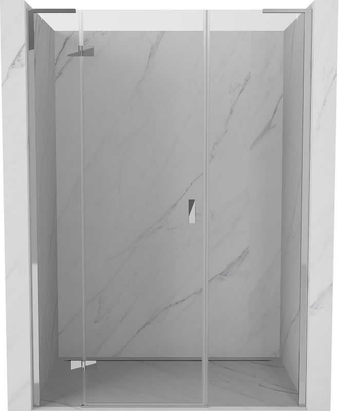 Drzwi prysznicowe uchylne Mexen Mist-H L transparent 130 cm uk 1 szt