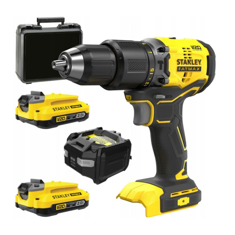 Wkrętarka udarowa Stanley 2x aku 2.0Ah V20 SFMCD715D2K 1kpl.