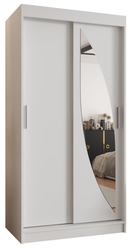 Szafa przesuwna Gardroba Abiks MILO 100 biały mat 1 szt.