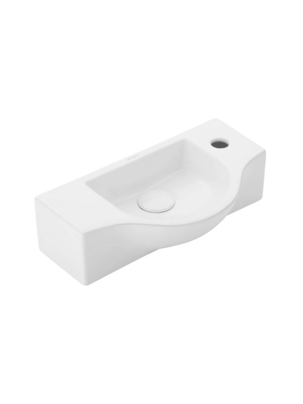 Umywalka ścienna Uptrend ANA biały połysk, prawa 1 szt.