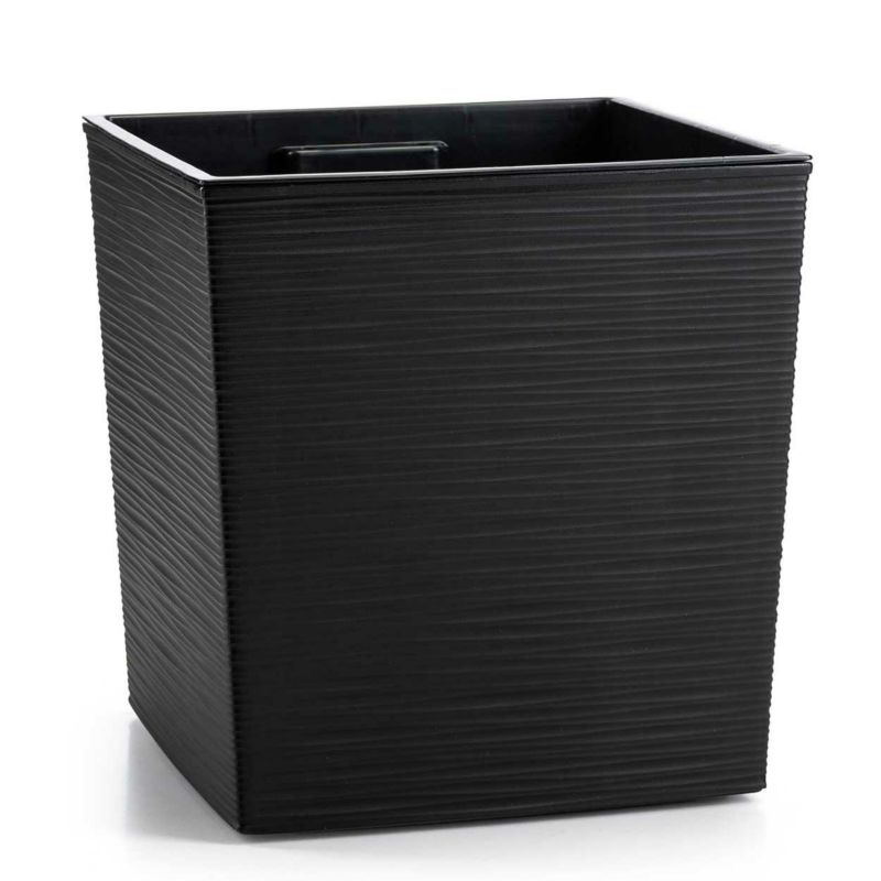 Donica Avalon HowHomely Tworzywo Czarne 30x30 cm 1 szt.