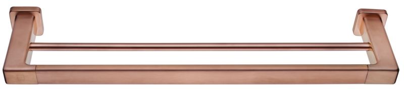 Wieszak na ręcznik Teka Formentera dwustronny 60 cm różowe złoto, montaż ścienny, 1 szt.