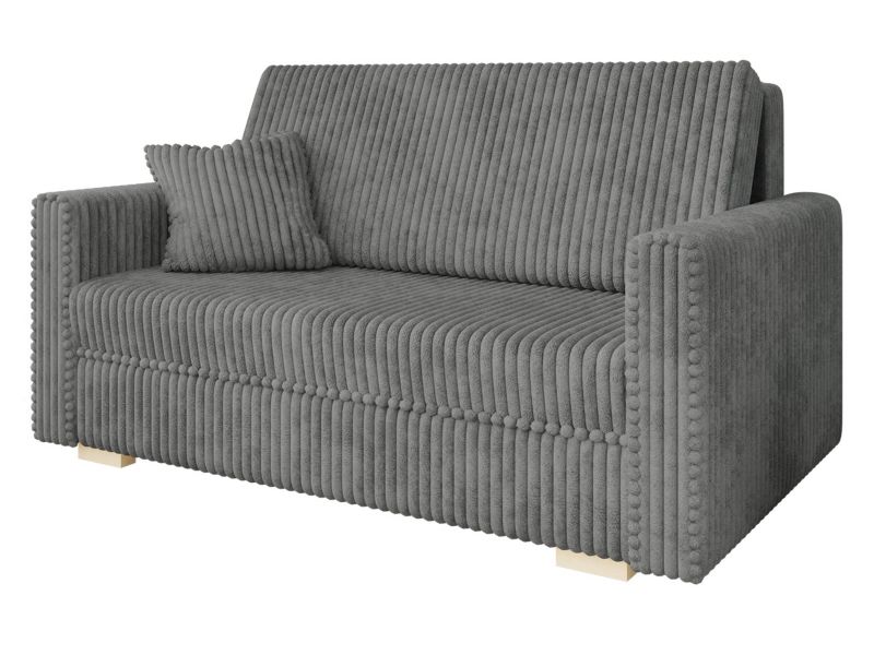 Kanapa rozkładana MIRJAN 24 Viva Piano III sztruks stalowy szary 1 szt.