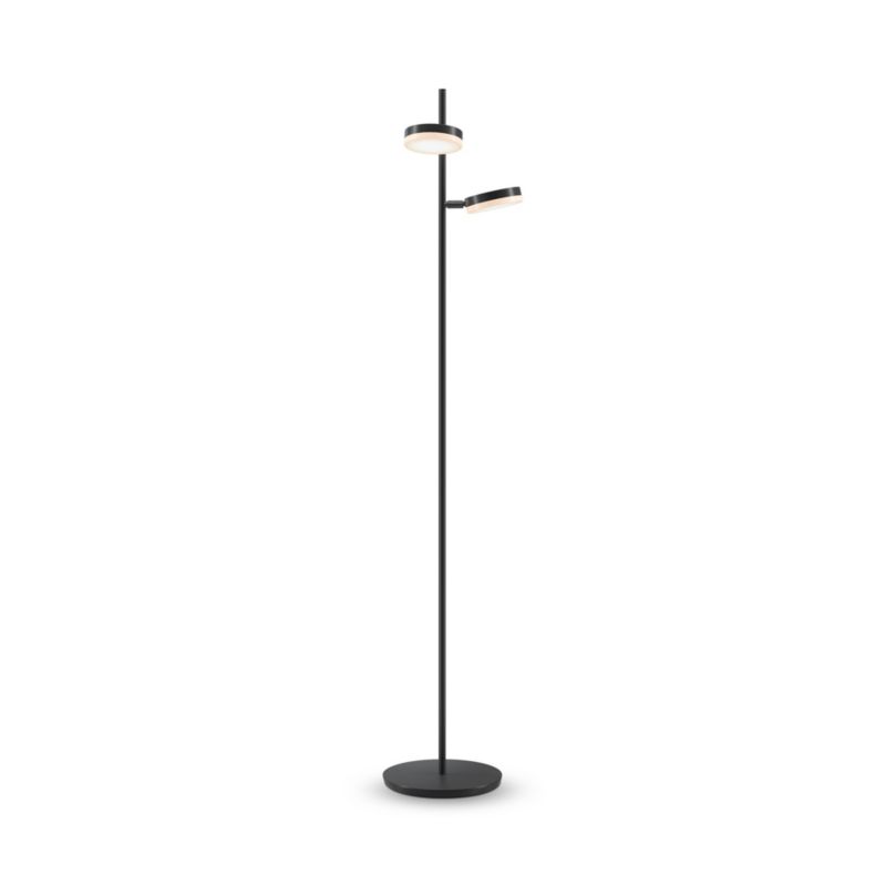 Lampa podłogowa stojąca Maytoni Fad czarny matowa-czarna LED 12W 3000K 1000lm wym: 145 x 28,3 x 25 cm - 1 szt.