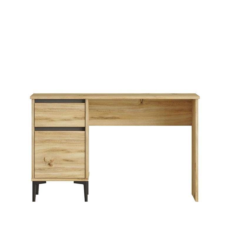 Biurko z szafką Aristo HowHomely Dębowy 120x44x75 cm 1 szt.