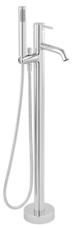 Bateria wannowo-prysznicowa Ferro Ciriculus chrom jednouchwytowa wolnostojąca 1 szt.