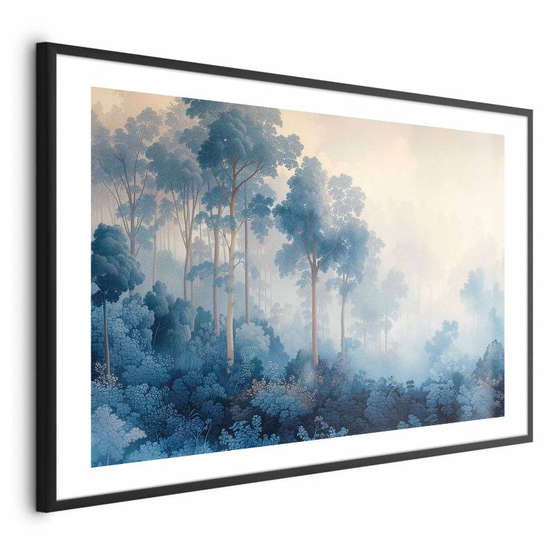 Plakat Artgeist Lasek we mgle 42x29,7 cm z ramą czarną 1 szt