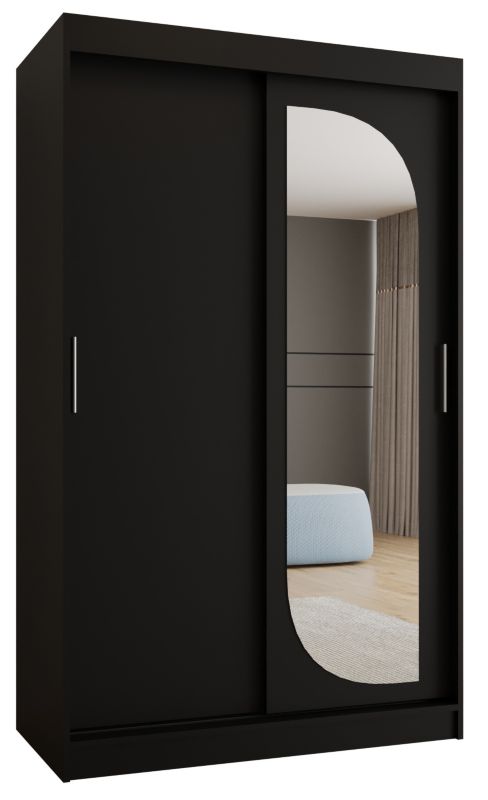 Szafa przesuwna Garderoba Abiks LUCY 120 czarny mat 1szt.