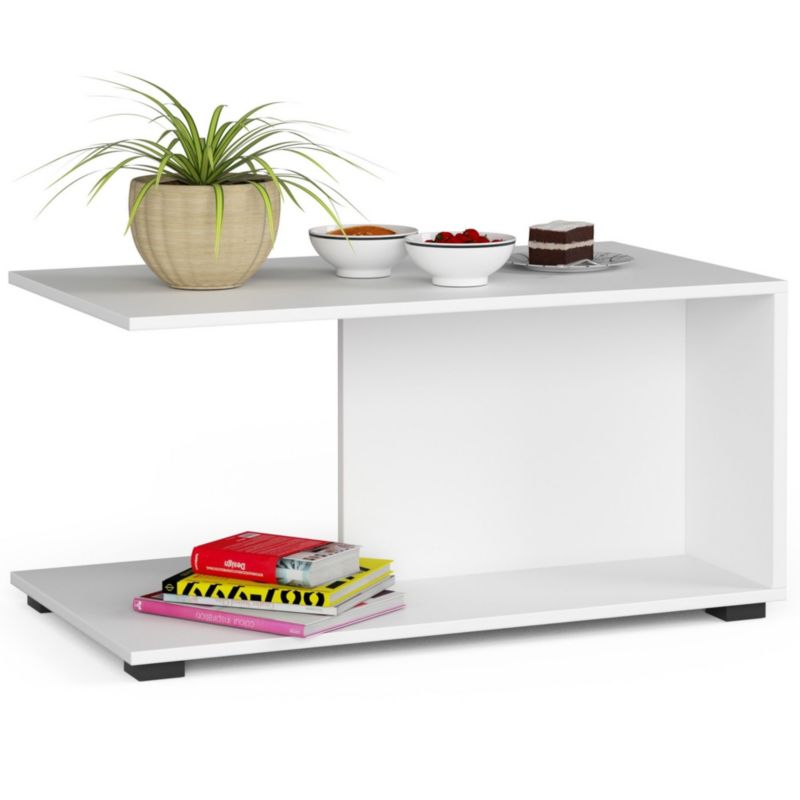 Stolik kawowy Akord Margo Biały 90 cm kolor Biały mat 90x50x45 cm 1 szt.