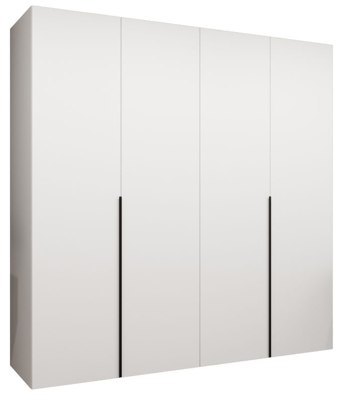 Szafa uchylna otwierana ALICANTE 1 200 wys 202 cm Biały + Czarny 1 szt