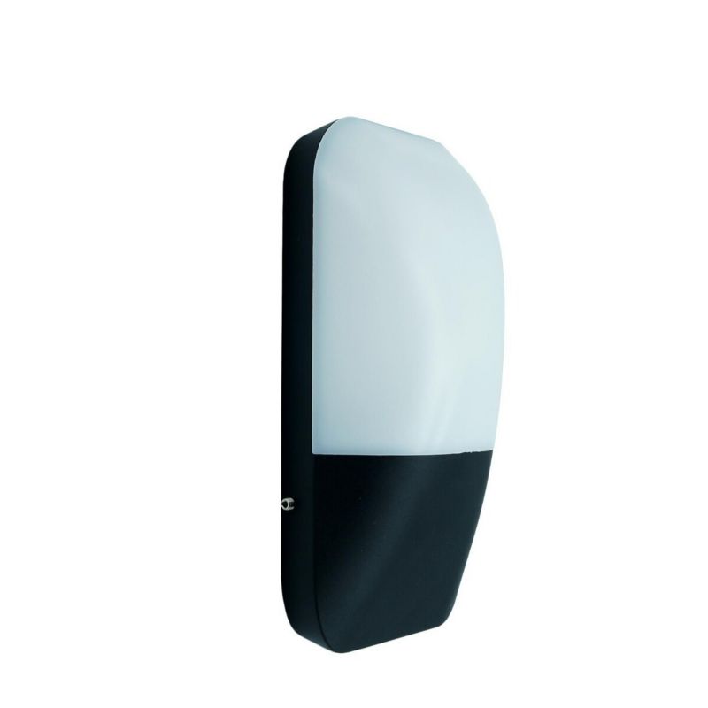 Kinkiet ścienny zewnętrzny IdeaLED Indus czarno-biały LED 12W 4000K 935lm IP54 wym: 22 x 12 x 6,7 cm aluminium - 1 szt.