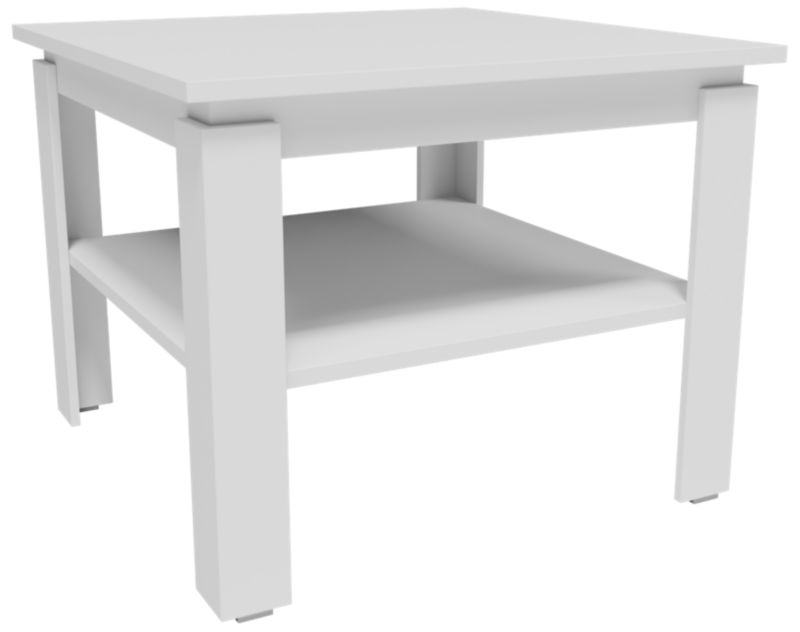 Ława Matkam stolik kawowy z półką CR3-STERN 55cm biały 1 szt.