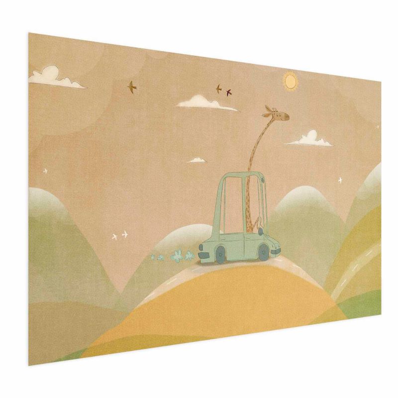 Plakat Artgeist Podróżująca żyrafa 30x21 cm bez ramy 1 szt