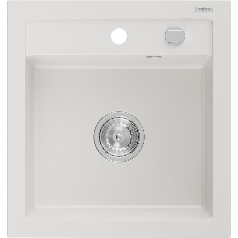 Zlewozmywak wpuszczany Mexen Vito 1-komorowy czarny 520x490 mm - 6503521000-77-B 1 szt.