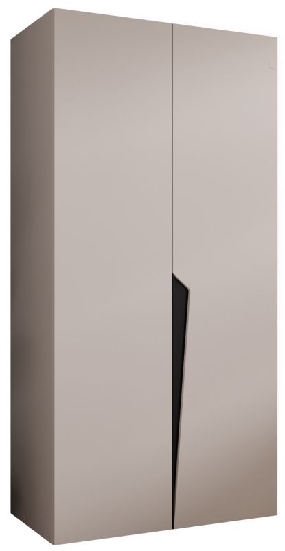 Szafa uchylna otwierana Abiks PIANO 1 100 wys 202 cm Kaszmir + Czarny 1 szt