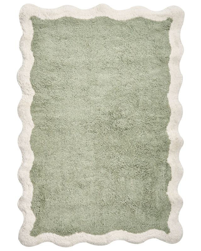 Dywanik łazienkowy Nangal Zielony 60 x 90 cm Bawełna 1 szt.