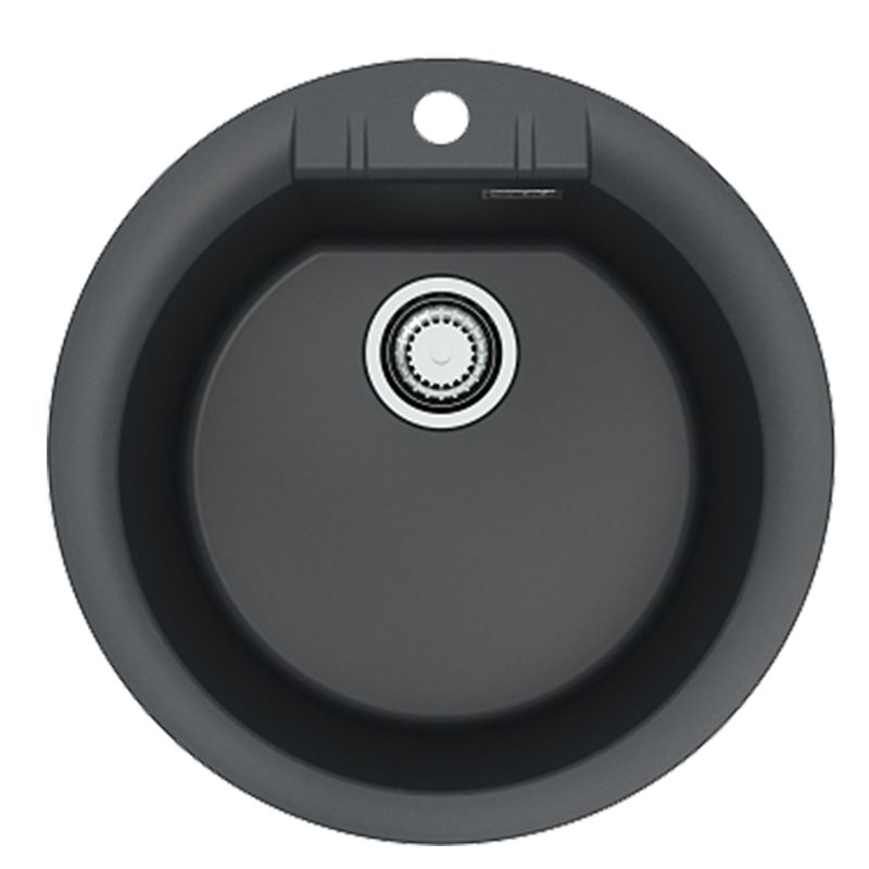 Zlewozmywak granitowy Alveus Cadit 100 kol. 91 czarny (fi 42,5) 1-komorowy 1szt.