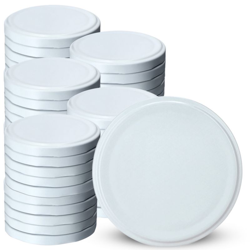 Zakrętki do słoików KADAX nakrętka wieczko wieczka słoje fi110 8 zaczepów Biały 50 szt.