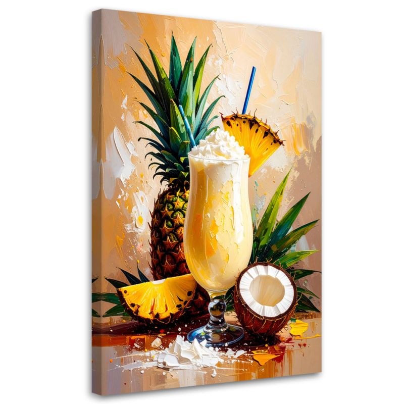 Obraz do kuchni baru jadalni Feeby Pina Colada Tropikalna 70x100cm 1szt