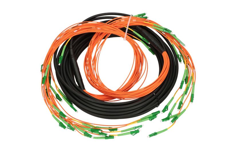 multipatchcord Extralink LC/APC-LC/APC SM 24F 18M, kaskada 90cm 1szt